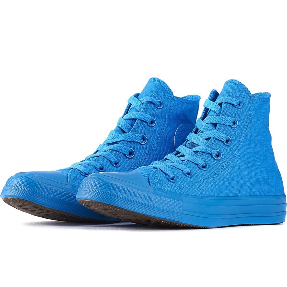 Blue High-Top Sneakers